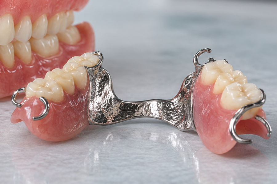 Dental product illustration of Cast Metal Partial Dentures