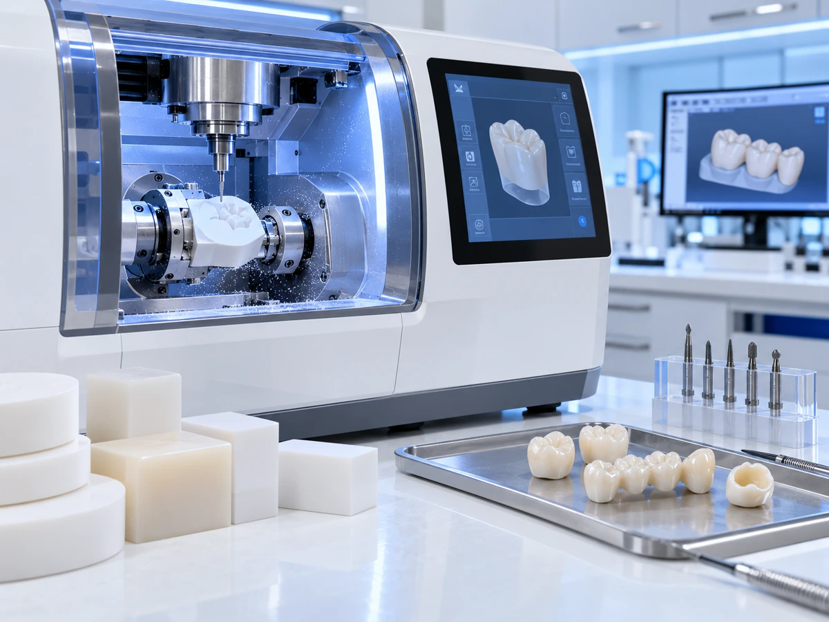 Dental product illustration for Dental CAD/CAM Milling Machines