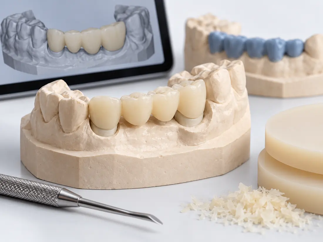 Dental product illustration of pmma temporaries & provisionals